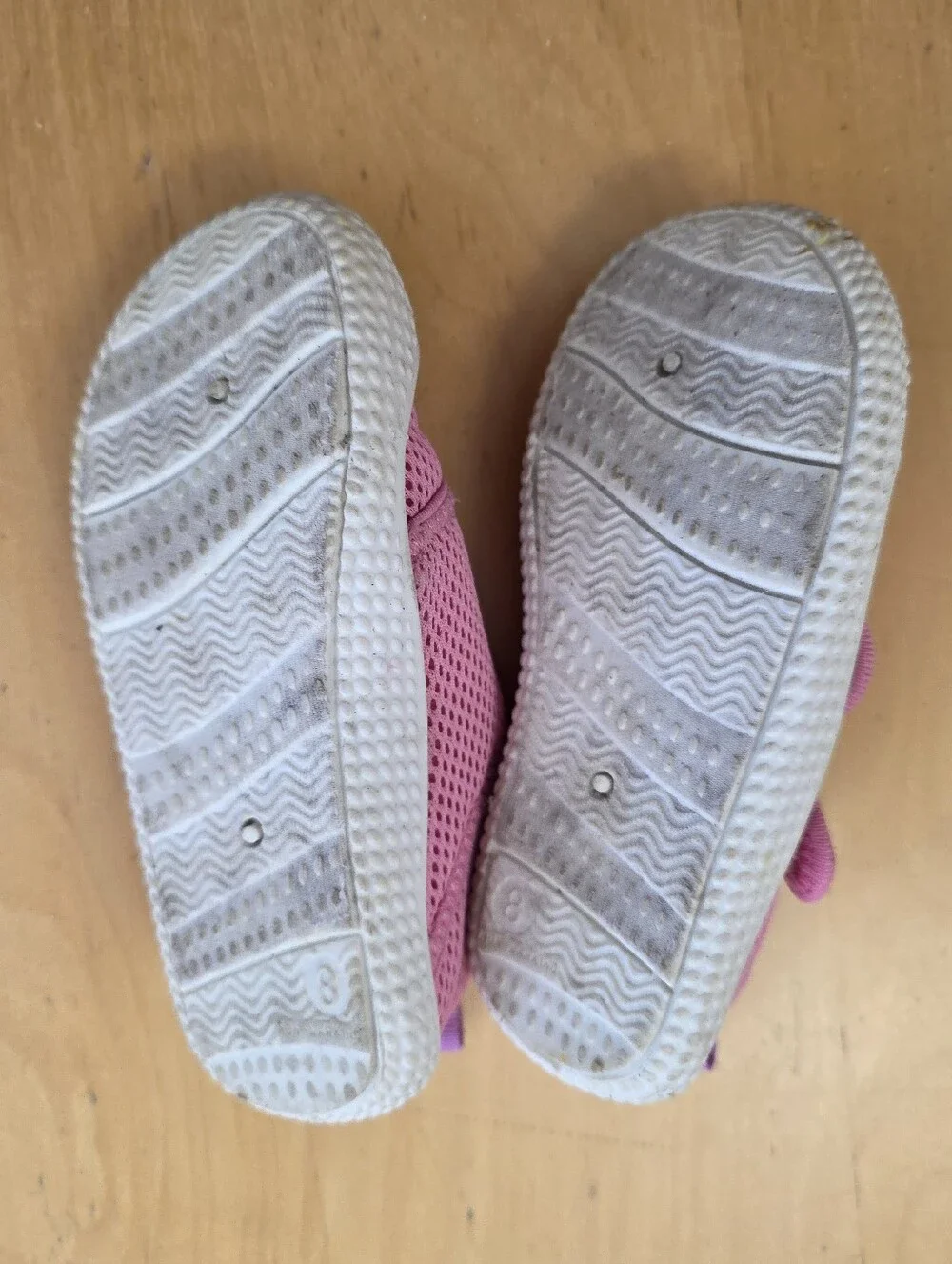 Kids Pink Mesh Slip-On Water Shoes